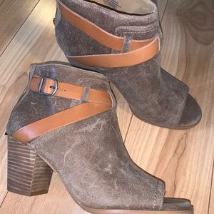 Lucky Brand Open Toe Booties